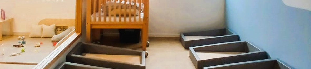 Dortoirs au sein de la crèche Babilou Nogent Sémard