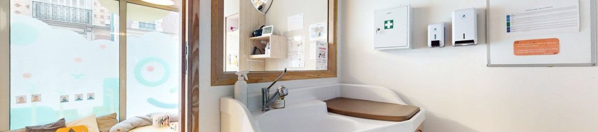Espace de change en crèche Babilou