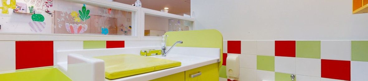 Espace de change en crèche Babilou 