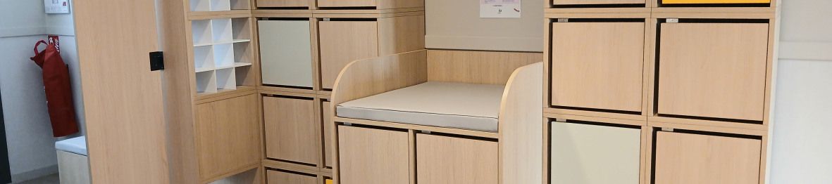 Rangement au sein de la crèche Babilou Annecy Leroux