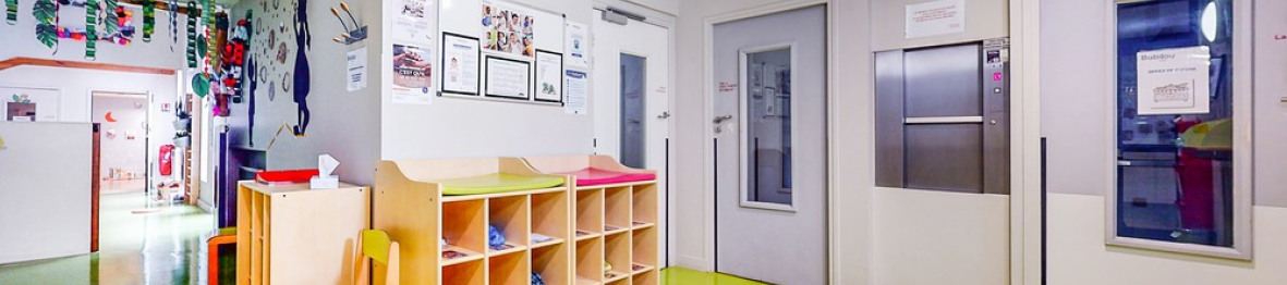 Espace de rangement en crèche 