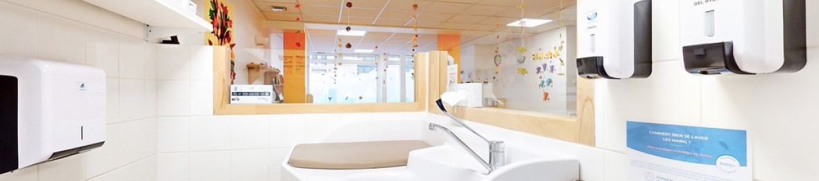 Espace de change en crèche 