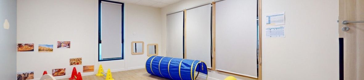 Espace de motricité en crèche Babilou 