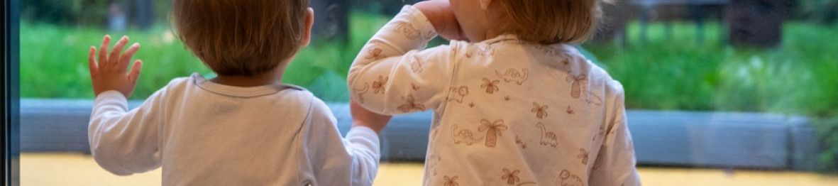 Deux enfants en crèche qui jouent