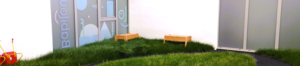 Jardin au sein de la Crèche Babilou Saint-Nazaire Normandie