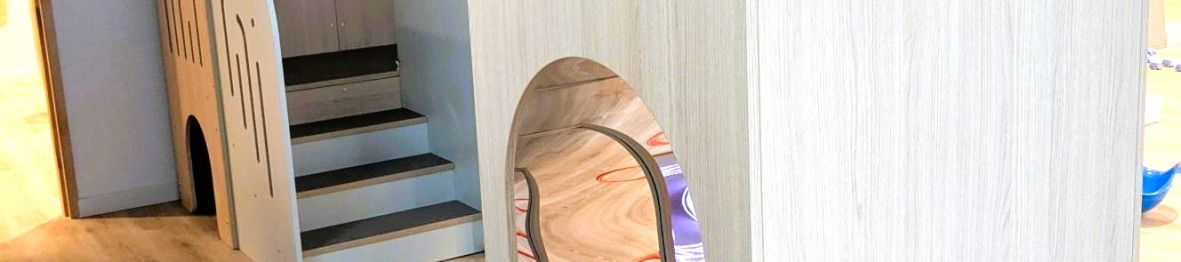 Jeux en bois au sein de la Crèche Babilou Cergy La Constellation