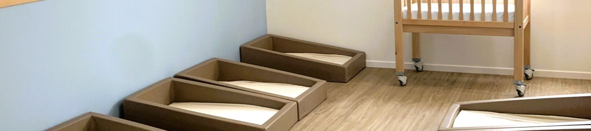 Dortoirs annexes au sein de la Crèche Babilou Levallois Vergniaud 