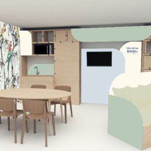 Salle de pause professionnels babilou