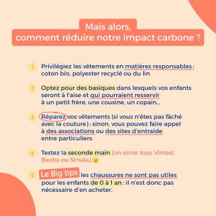 Visuel guide éco-parents qui traite de la thématique des vêtements