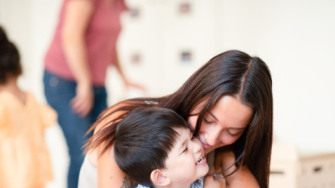 photo enfant et mère